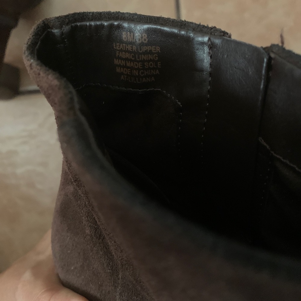 Arturo Chiang Fudge brown suede boots